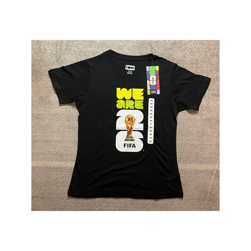 FIFA World Cup 2026 We Are 26 Graphic T-Shirt Black Outerstuff Soccer Mens M NEW